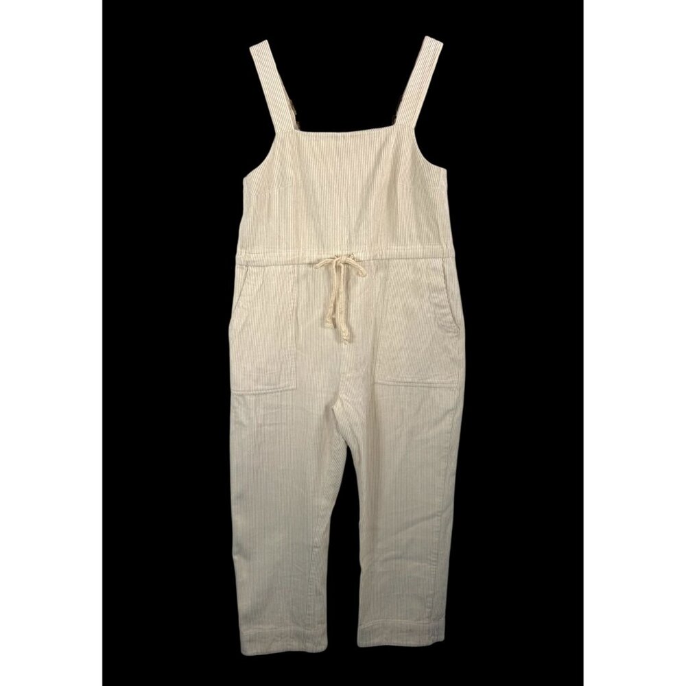 Back beat Co lagen relaxed wide crop utility corduroy Jumpsuit sz S‎